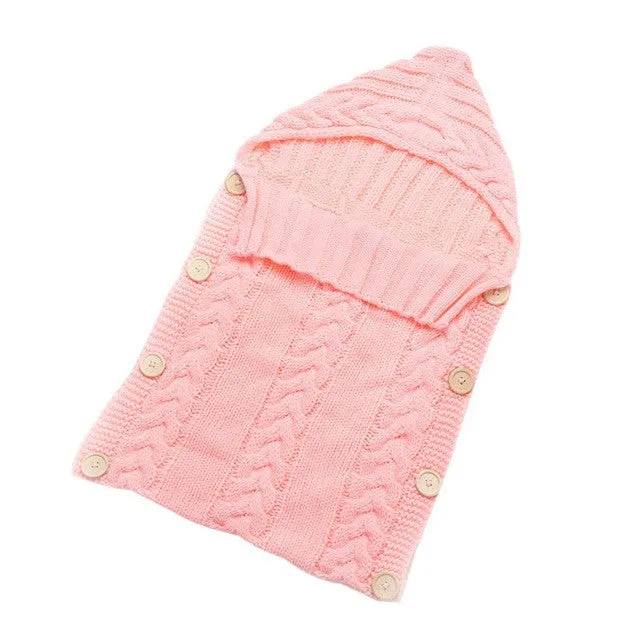 0-12M Baby Wrap Swaddle Envelope For Newborn Kids Toddler Wool Knit Blanket Infant Sleeping Bag Sleep Sack Stroller Wrap