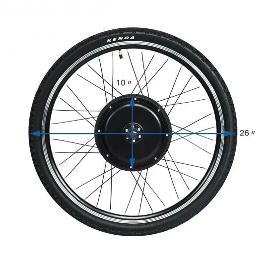 1000W 48V 26" x 1.95" Front Wheel Electric Bicycle Kit