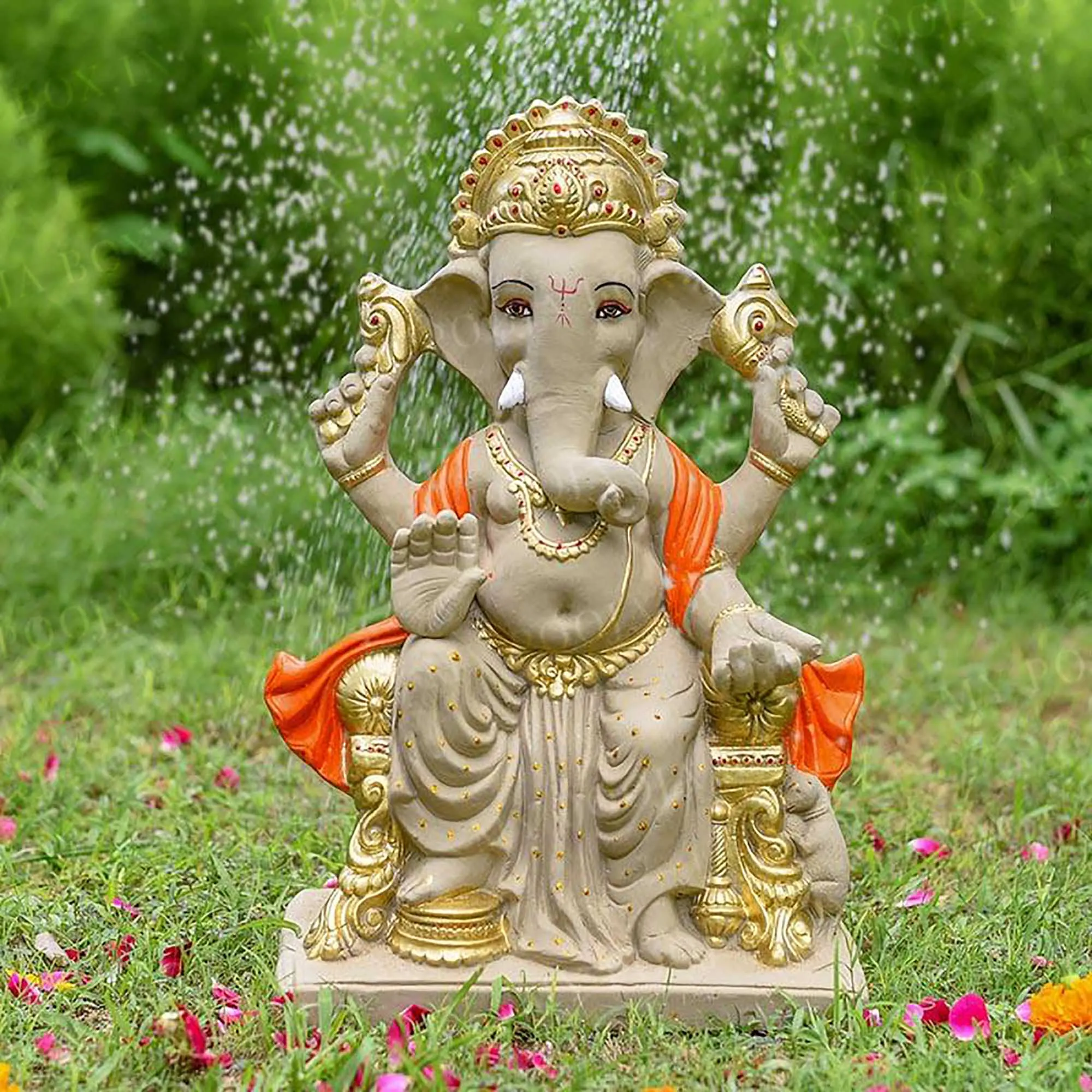 1.5FEET Dagdusheth Eco-Friendly Ganpati | Plant-A-Ganesha