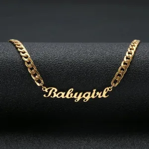 18K Gold Plated Personalized Name Necklace-Exclusive Nameplate Necklace