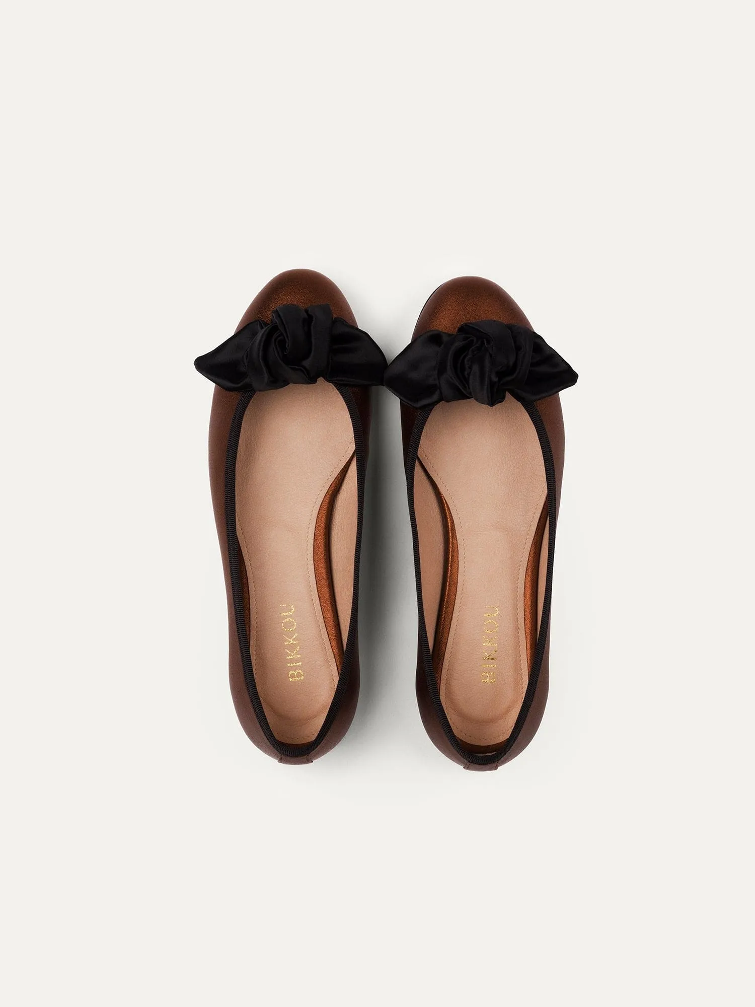 9:30am Hearing in Court Vegan Leather Bow Flats | Bronze