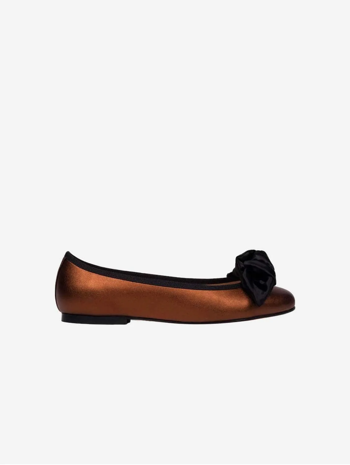 9:30am Hearing in Court Vegan Leather Bow Flats | Bronze