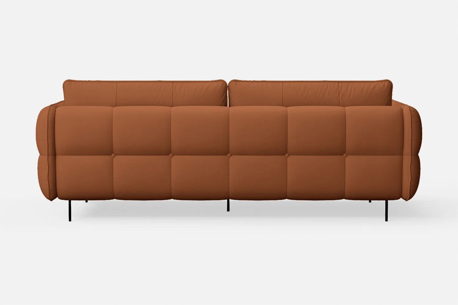 Anzio 3 Seater Sofa Tan Brown Leather