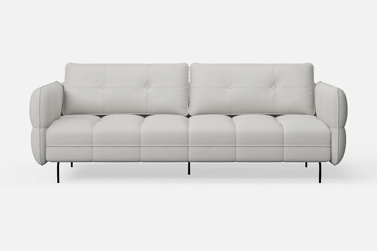 Anzio 3 Seater Sofa White Leather