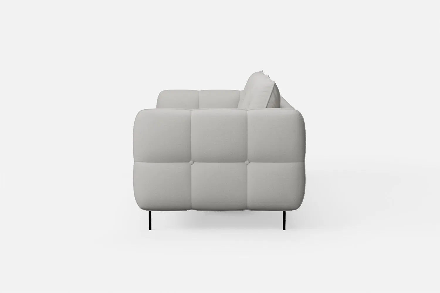 Anzio 3 Seater Sofa White Leather