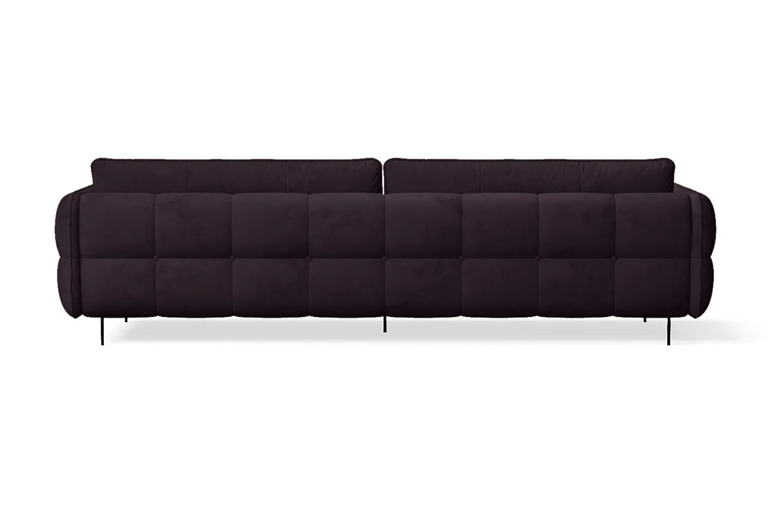 Anzio 4 Seater Sofa Purple Velvet