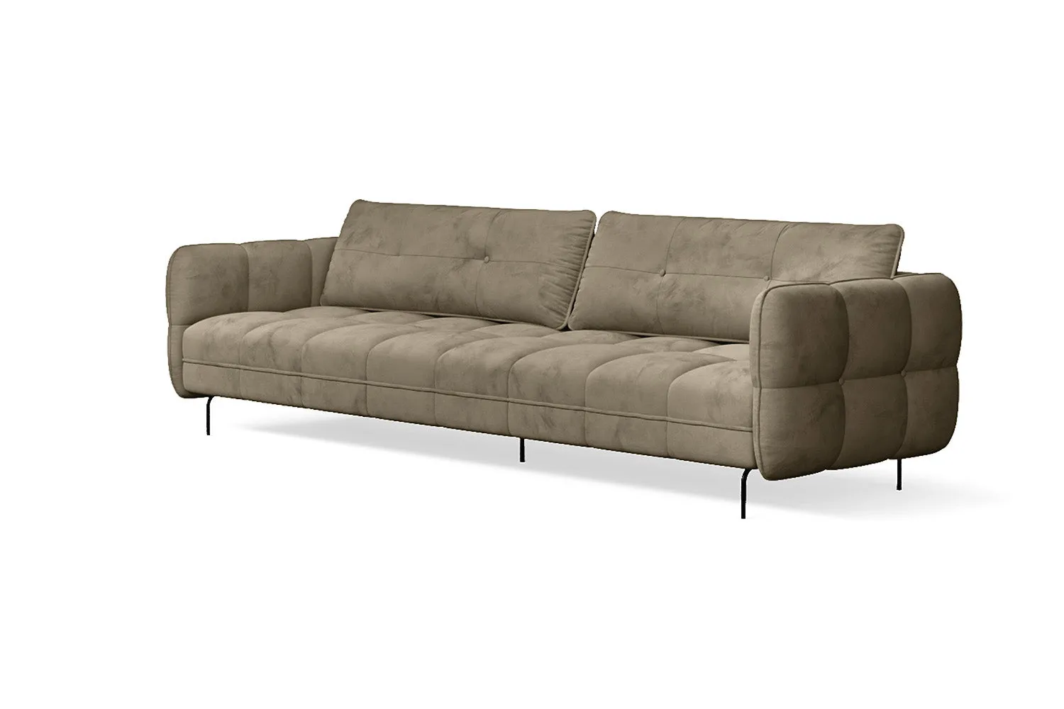 Anzio 4 Seater Sofa Sand Velvet