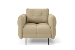 Anzio Armchair Beige Linen Fabric