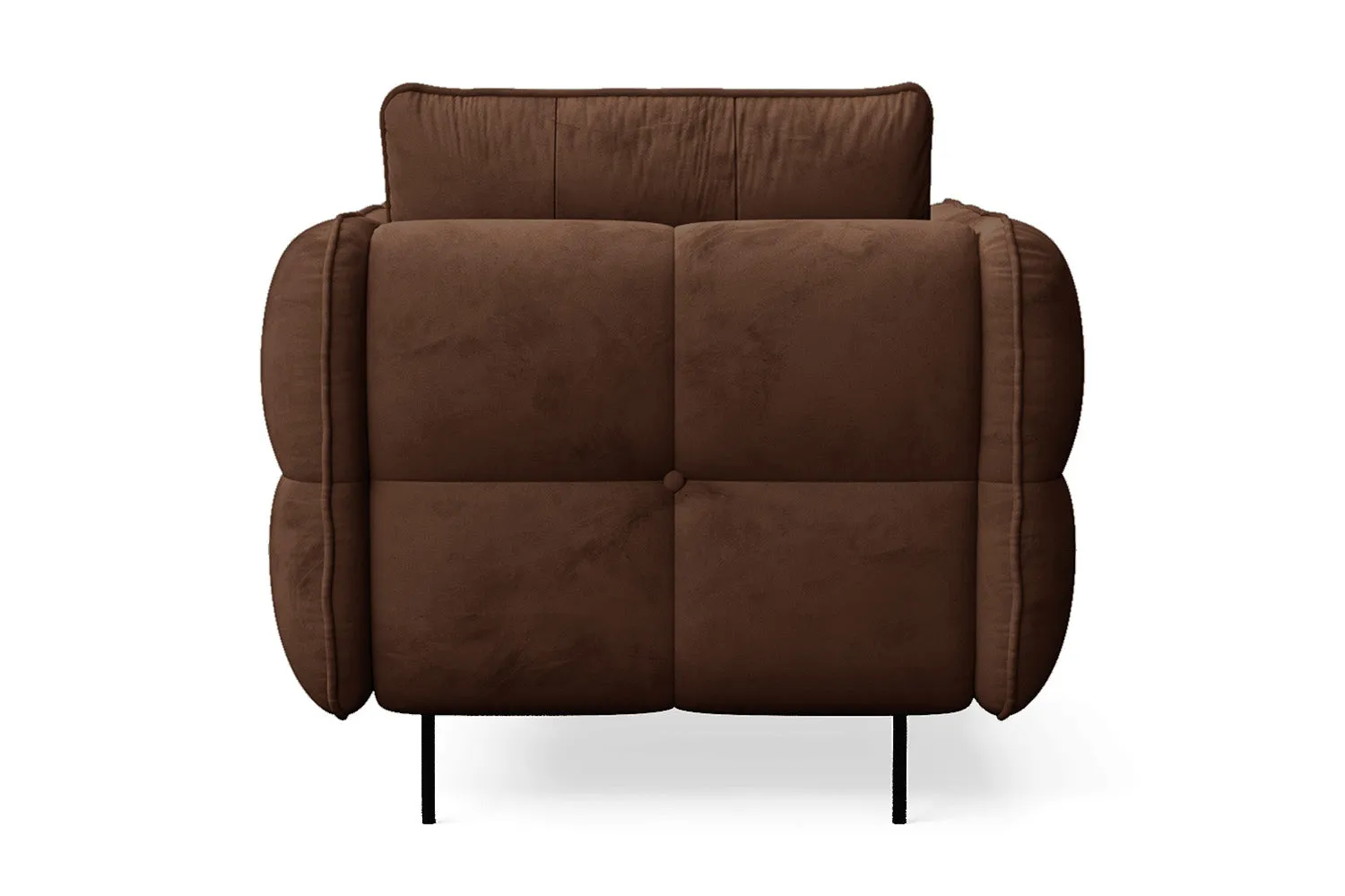 Anzio Armchair Coffee Brown Velvet