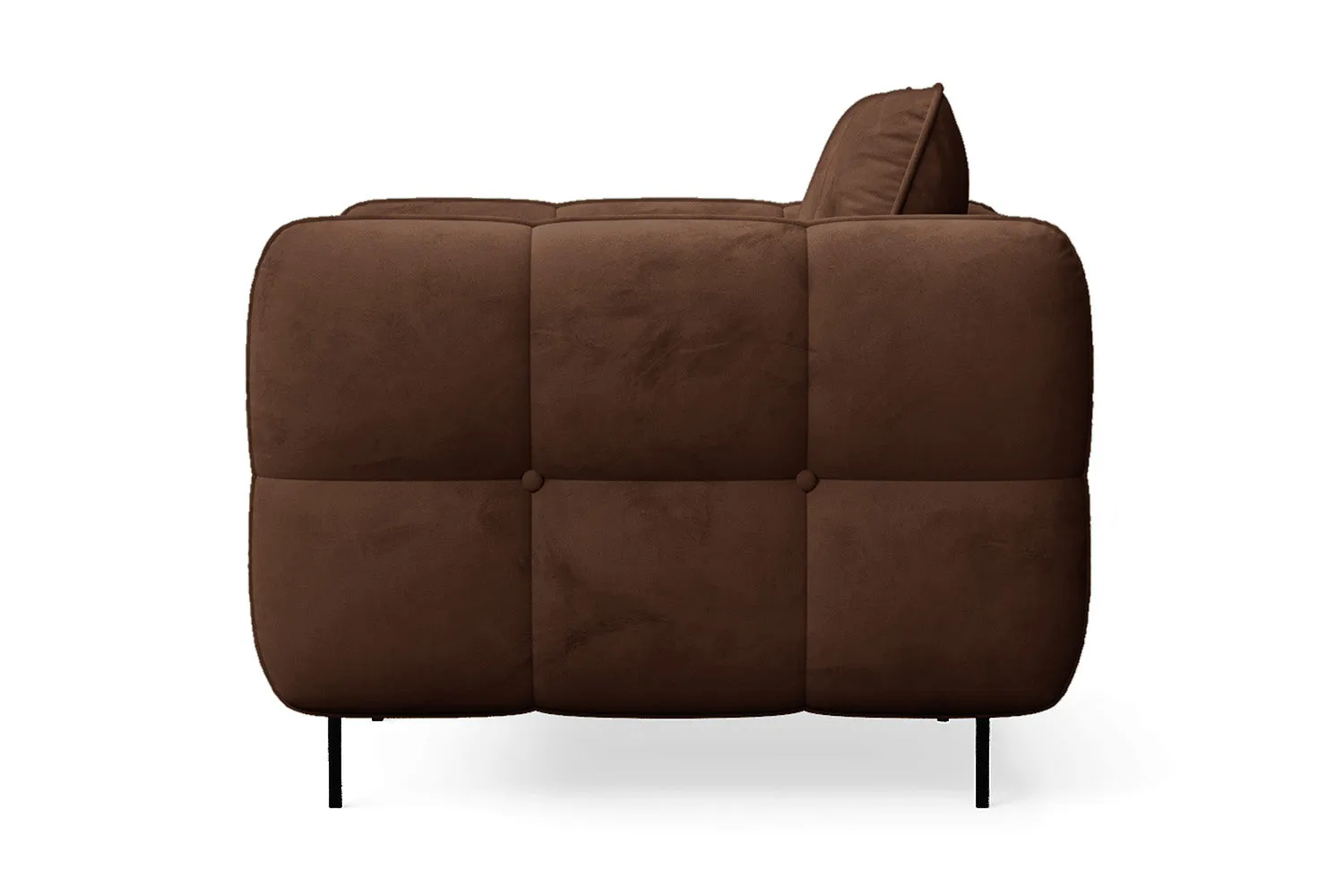 Anzio Armchair Coffee Brown Velvet