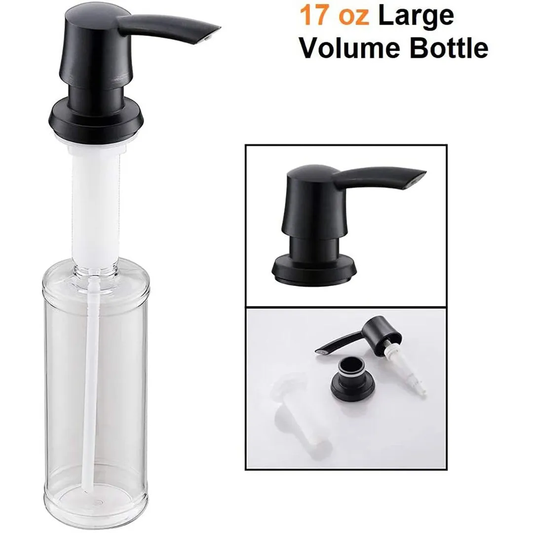 APPASO 17-Ounce Kitchen Dish Soap Dispenser Large Capacity Oil Rubbed Bronze SD001ORB