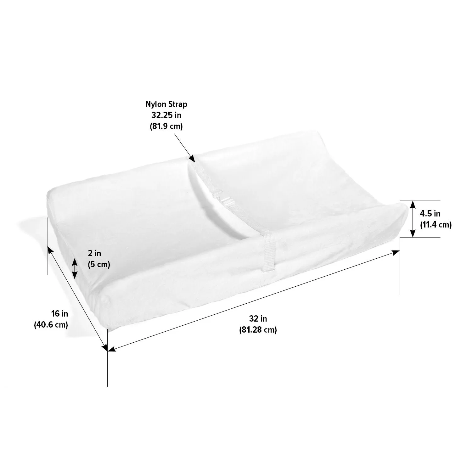 Badger Basket Contoured Changing Pad with Removable Cover