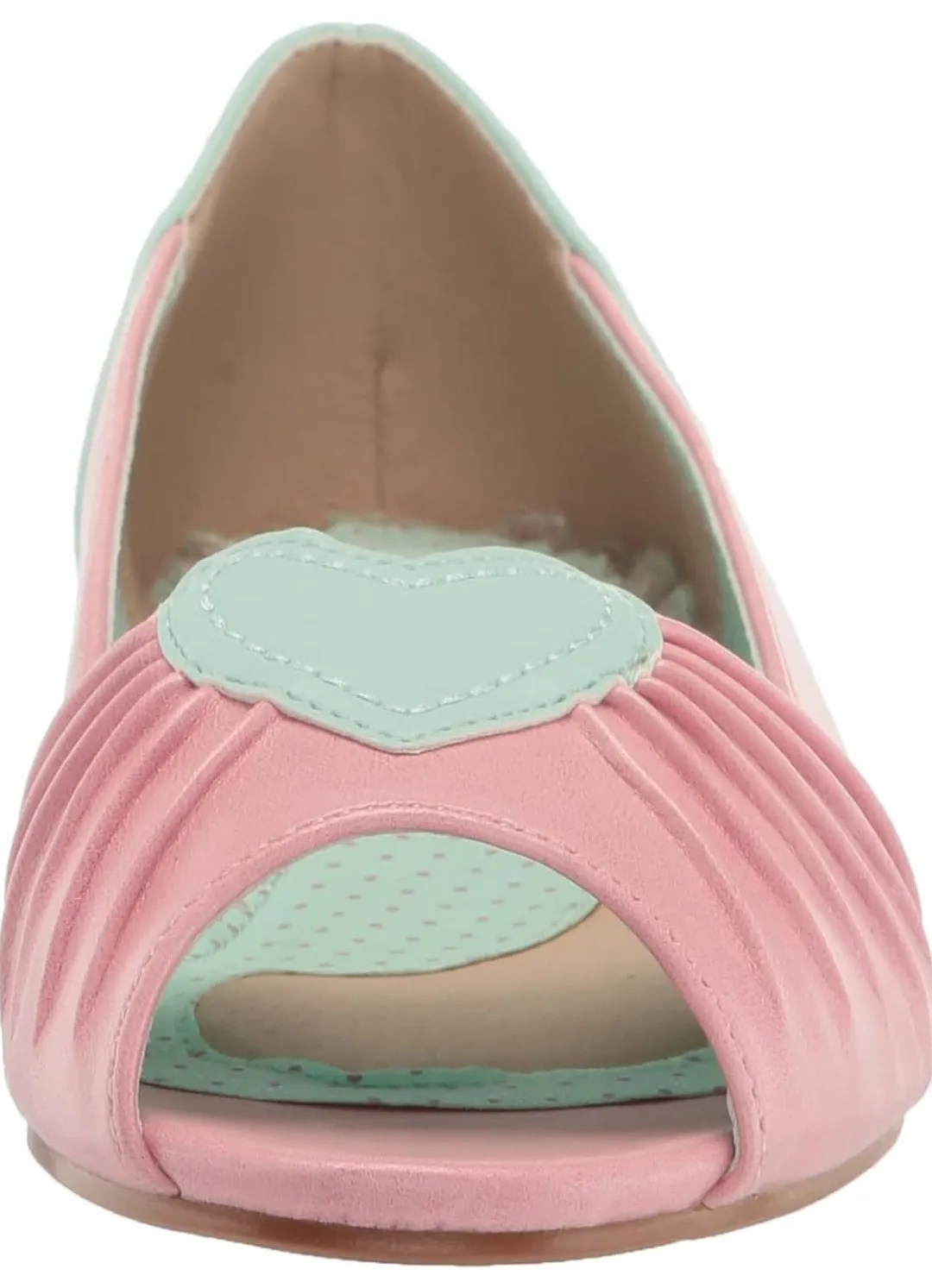 Bettie Page Clara Contrast Ballet Flats