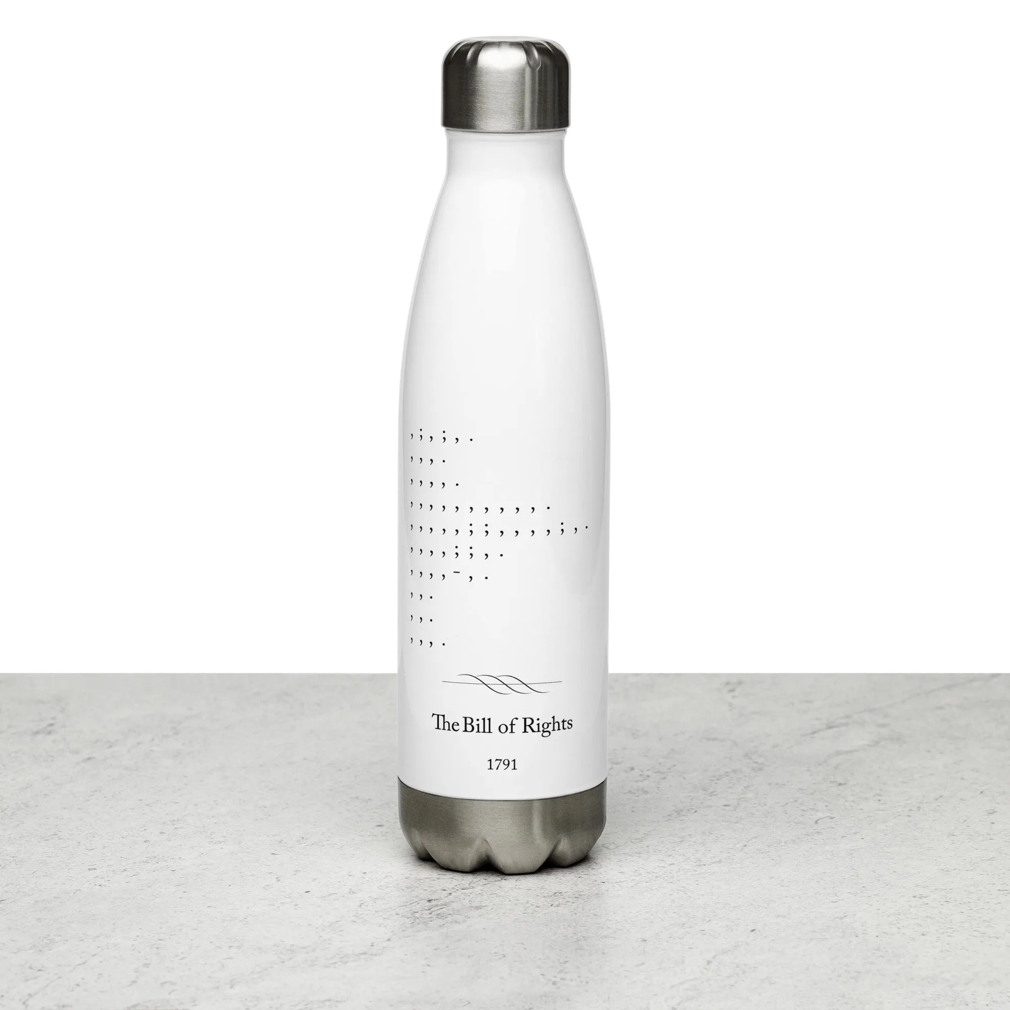 Bill of Rights - Stainless Steel Water Bottle