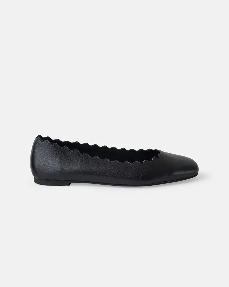 Billy Leather Ballet - Black