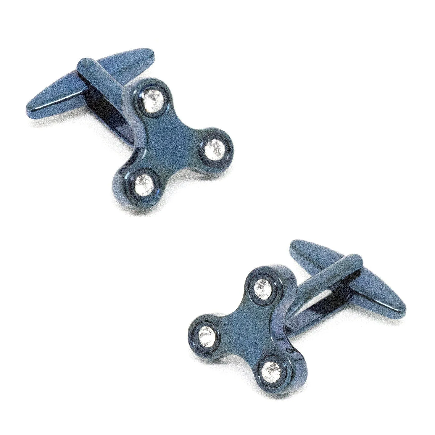 Blue Fidget Spinner Cufflinks