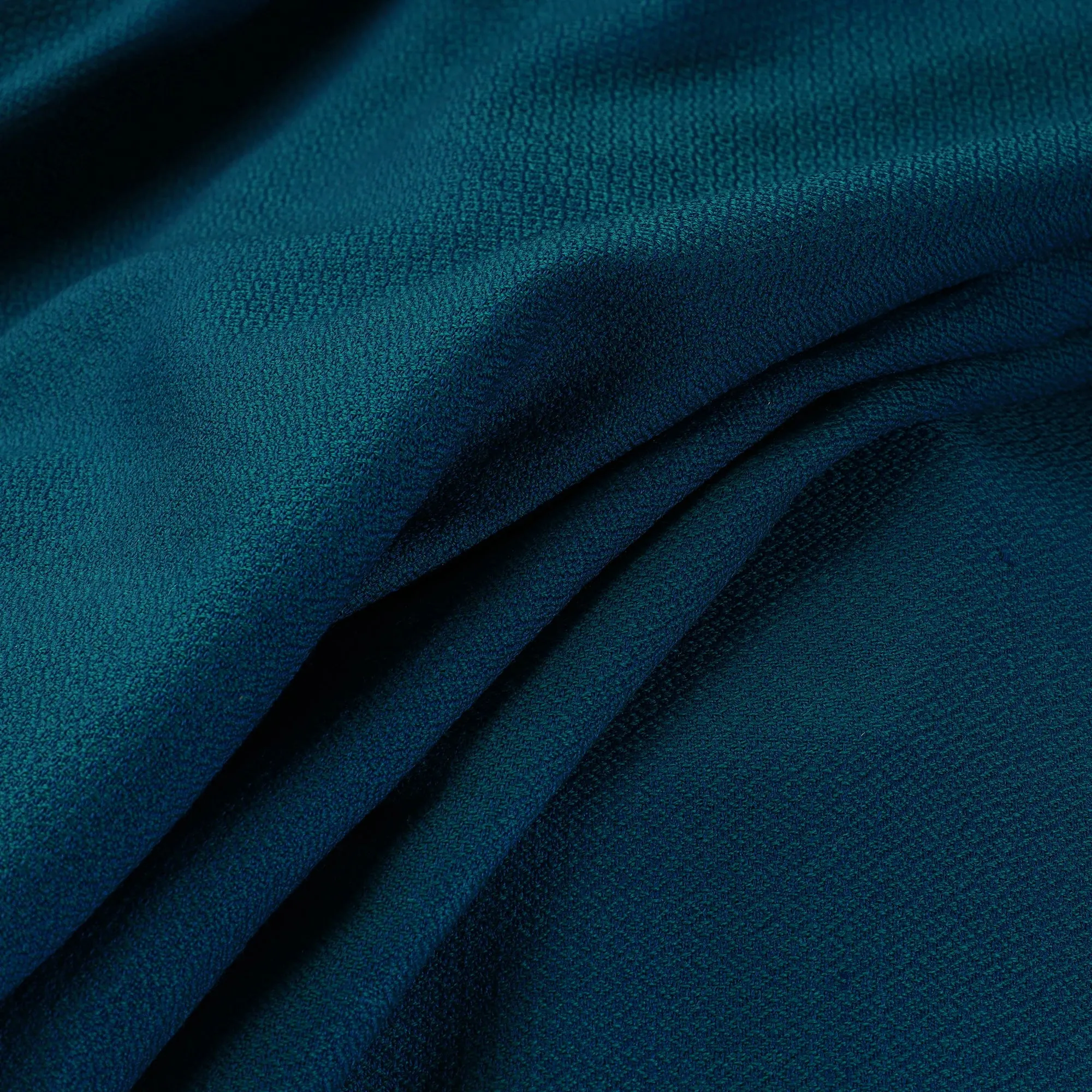 Blue - Kumaun Handwoven Pure Merino Woolen Fabric 10