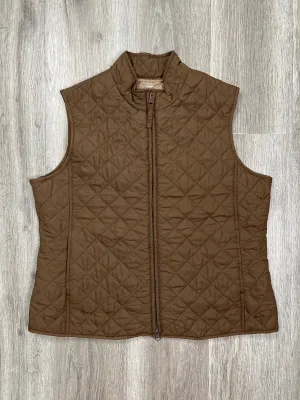 Brown Vest Puffer & Quilted Relativity, Size Petite L