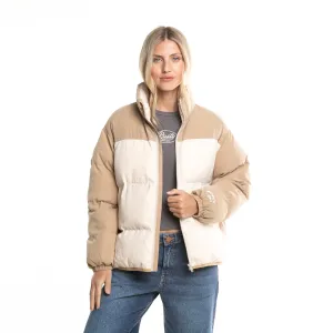 Campera Abrigo Rusty Tilly Zip Thorugh Contrast Puffer Jacket* Oatmilk