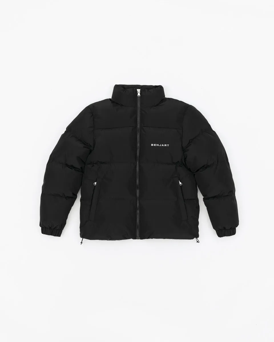 Deluxe Black Cartier Puffer Jacket for Unisex