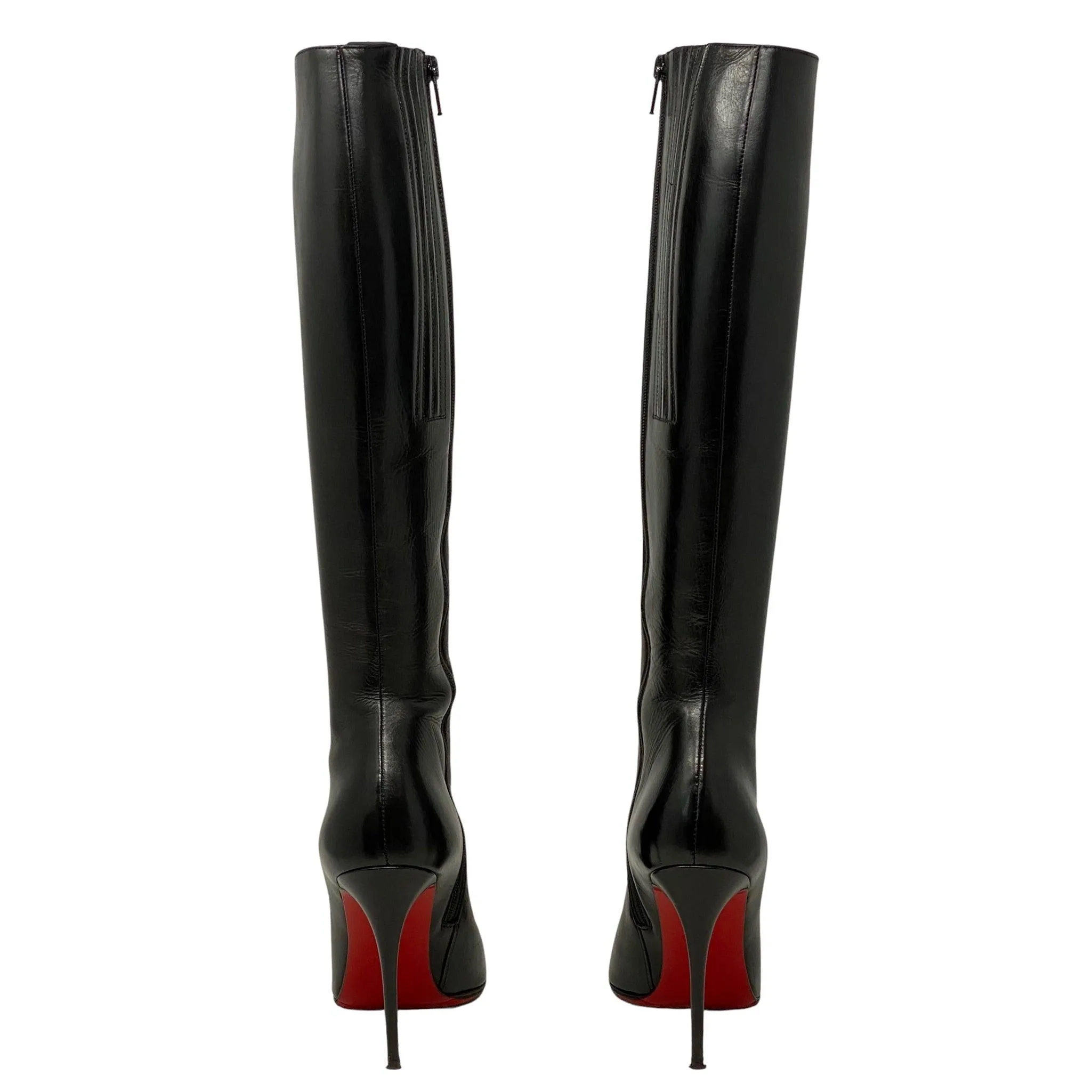 Christian Louboutin Black Long Fifi Boots 100mm 35.5