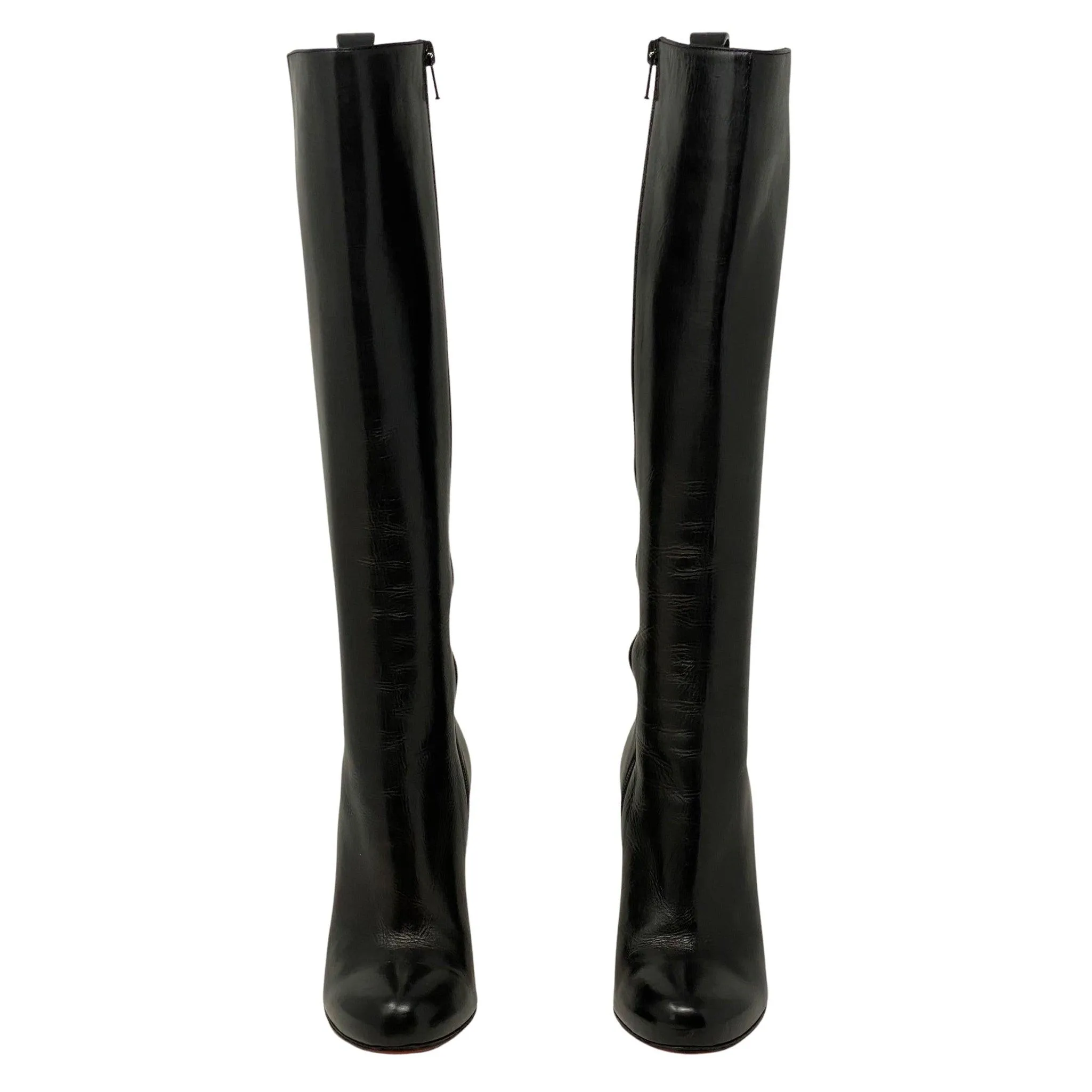 Christian Louboutin Black Long Fifi Boots 100mm 35.5