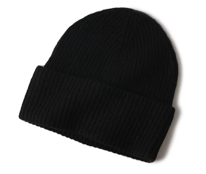 Cuffed Cashmere Beanie