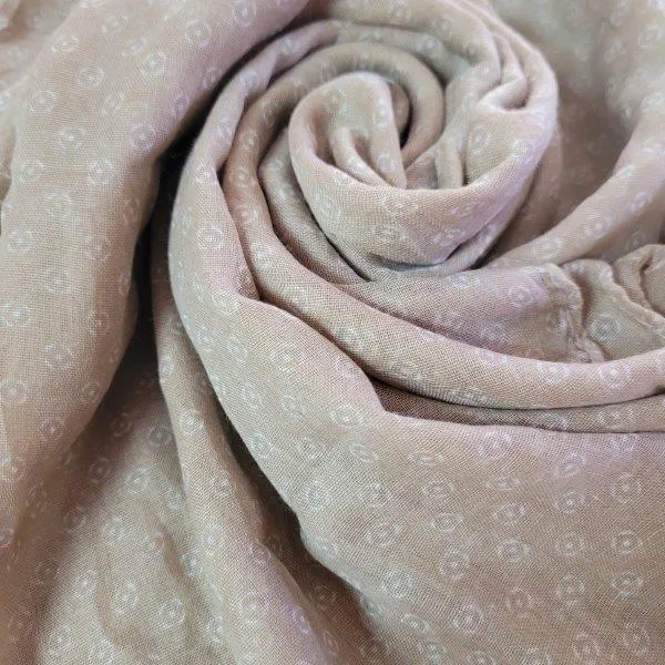 Dotted scarf - Light brown