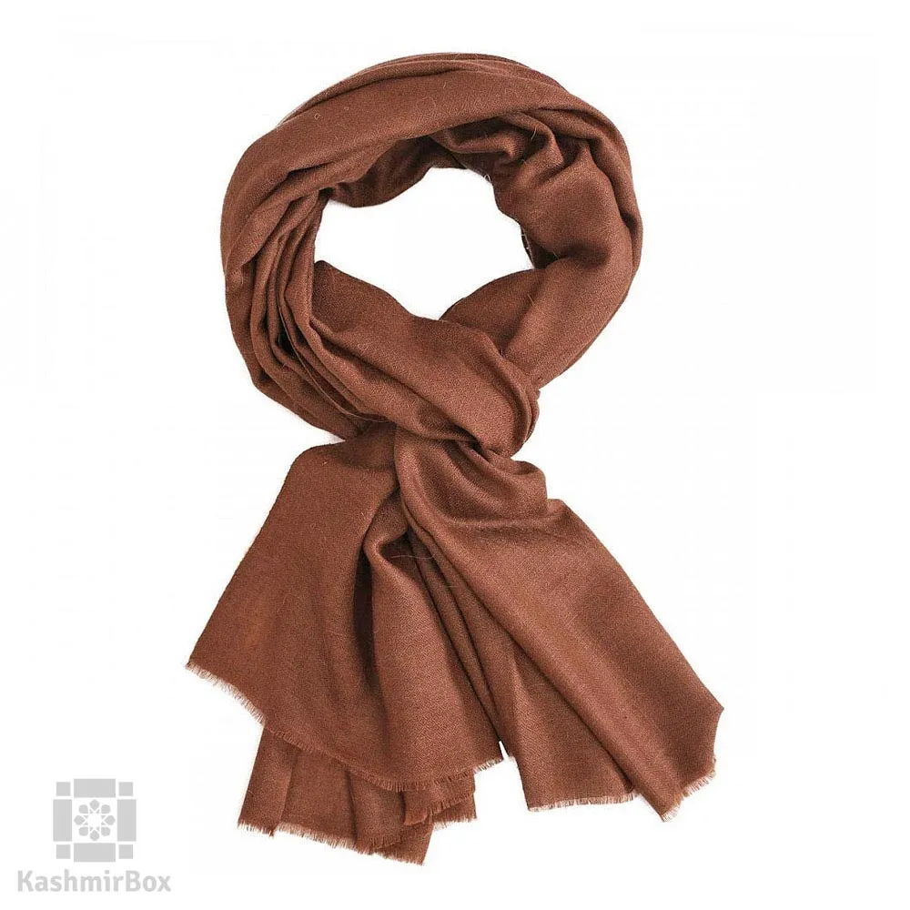 Earthy Brown Woolen Scarf