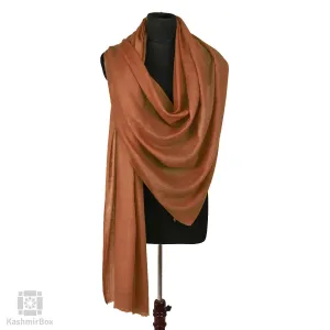 Earthy Brown Woolen Shawl