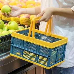 Foldable Easy Shopping Folding Basket