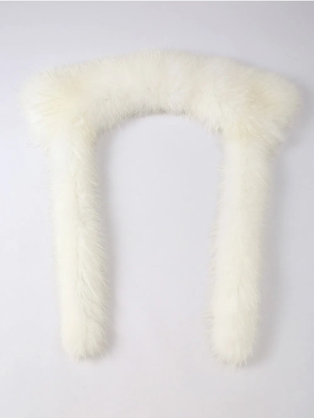 Fur Trim Puffer Jacket in Khaki & White