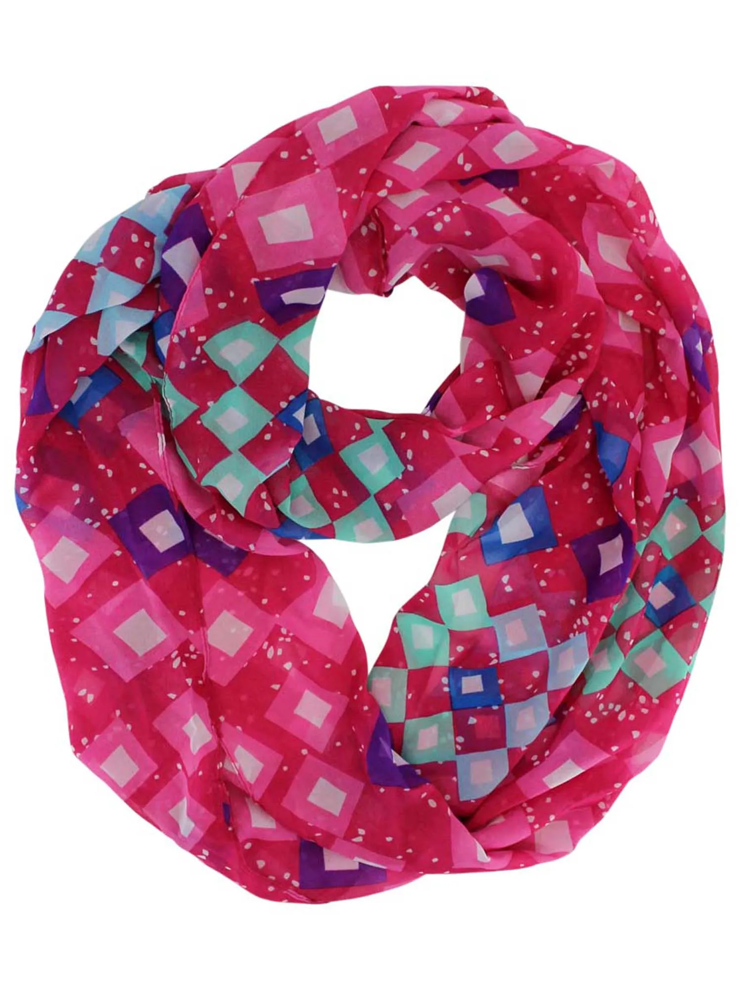 Geometric Pattern Infinity Scarf