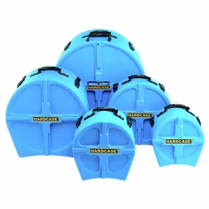 Hardcase HPFUSION2LB 5 Piece Fusion2 Drum Case Set (Light Blue)