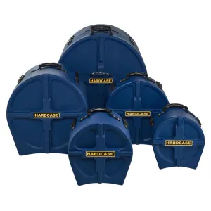 Hardcase HPROCK1DB 5 Piece Rock Drum Case Set (Dark Blue)