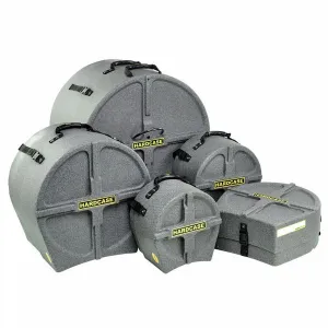 Hardcase HPROCKFUS3G 5 Piece Rock/Fusion3 Drum Case Set (Granite)