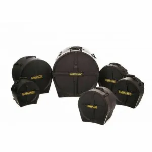 Hardcase HROCKFUS6 6 Pieces Rock/Fusion Drum Case Set (22", 10", 12", 14"FT, 16" FT, 14"SN)