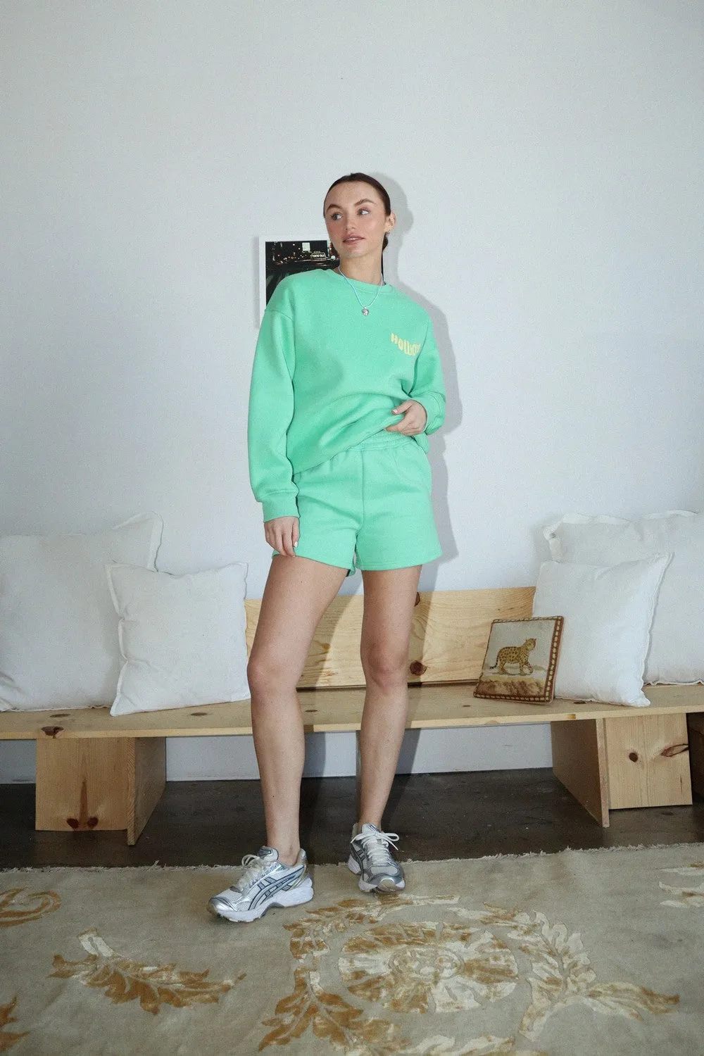 Howdy Crewneck Sweatshirt Pistachio