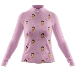 Just Married Custom Face Thermal Club Jersey (Pink)