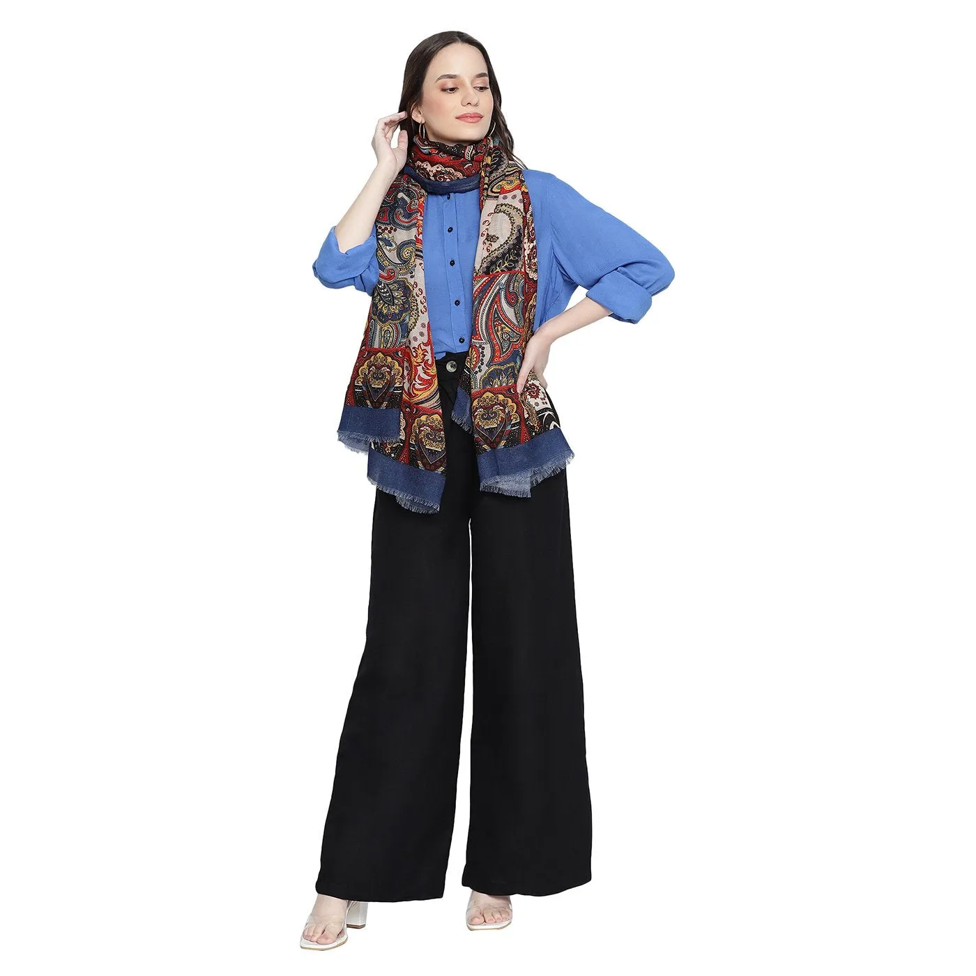 Kaleen Printed Woolen Shawl