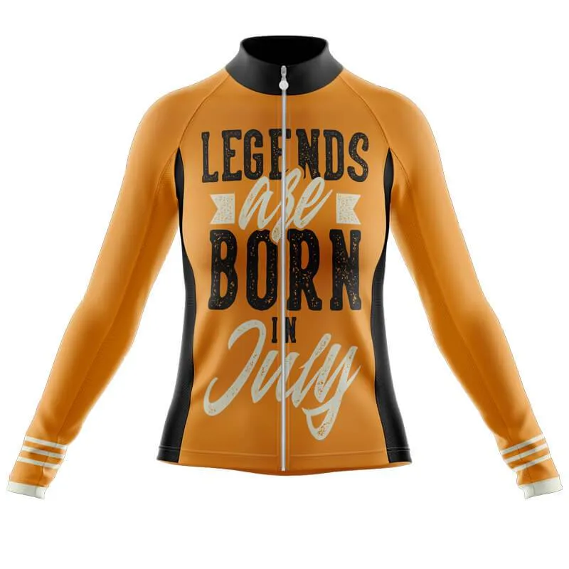 Legends are Born in July Thermal Club Jersey (Orange)