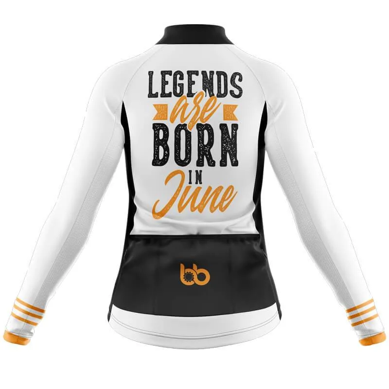 Legends are Born in June Thermal Club Jersey (White)