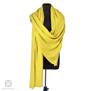 Lemon Yellow Woolen Shawl