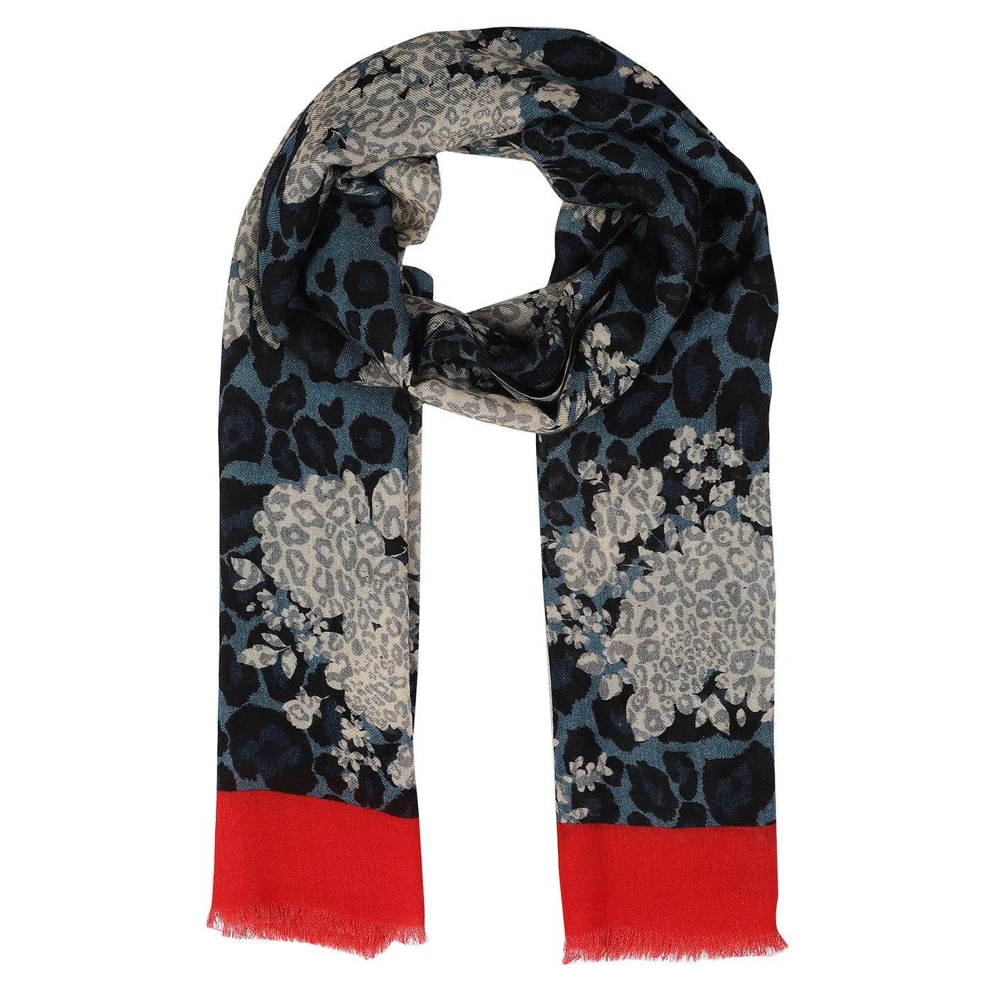 Leo Damask Printed Woolen Shawl