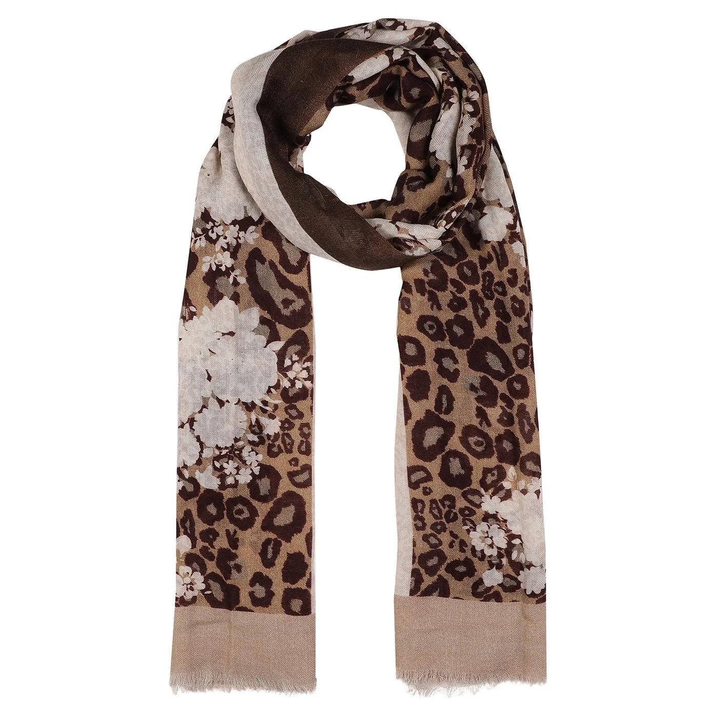 Leo Damask Printed Woolen Shawl