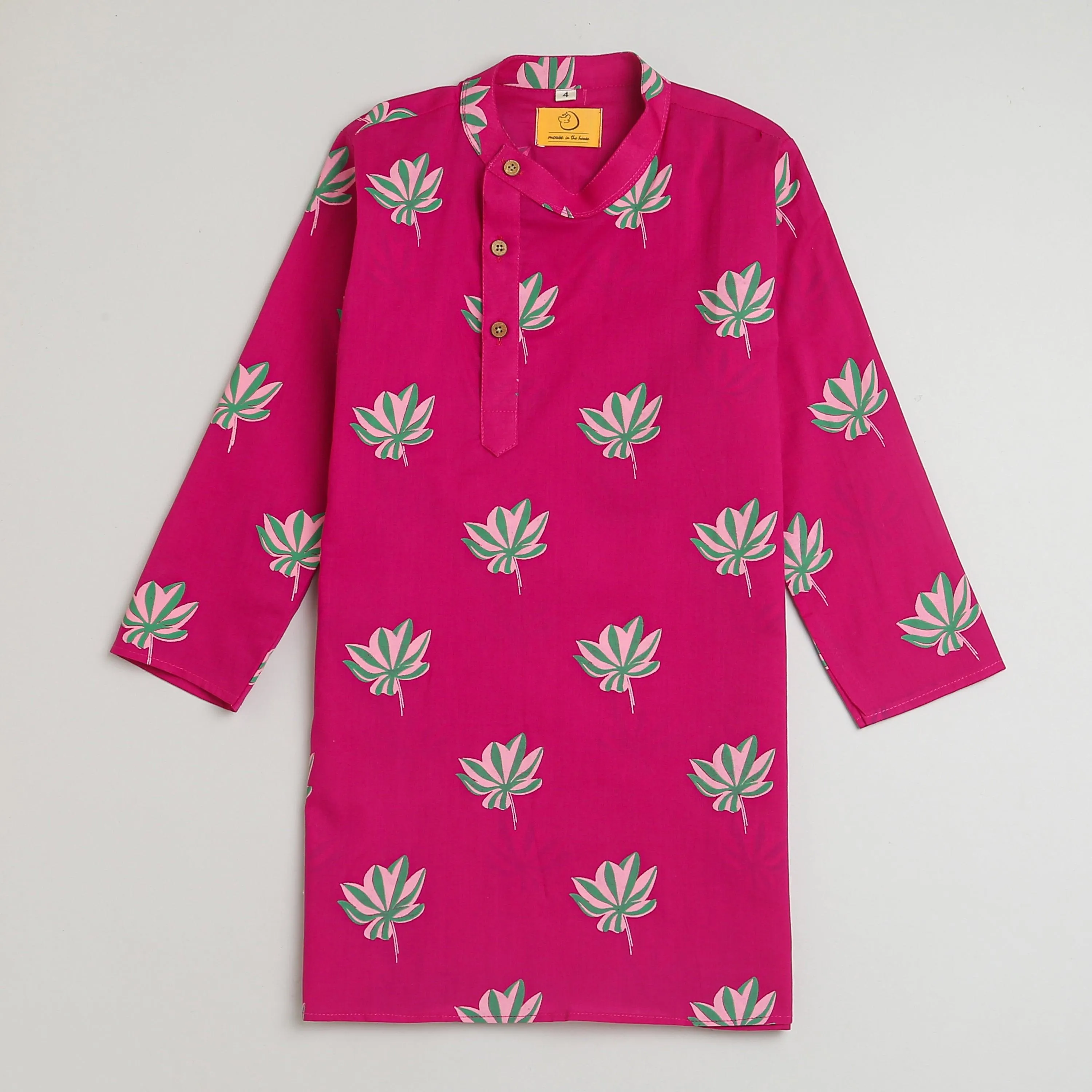 Lotus Bloom Boys Ethnic Wear- Purple