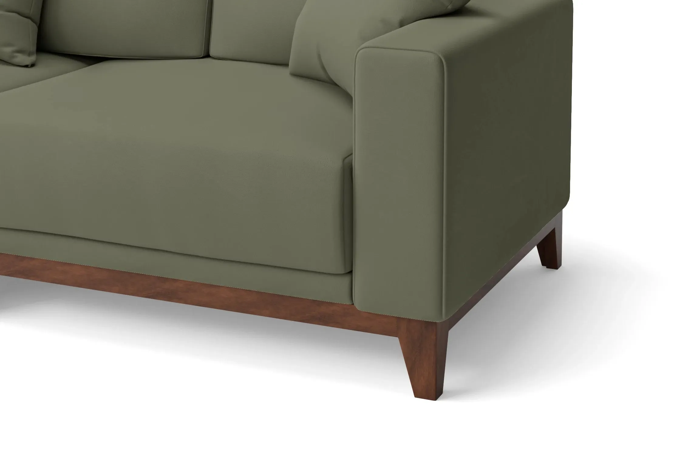 Lucca 4 Seater Sofa Sage Leather