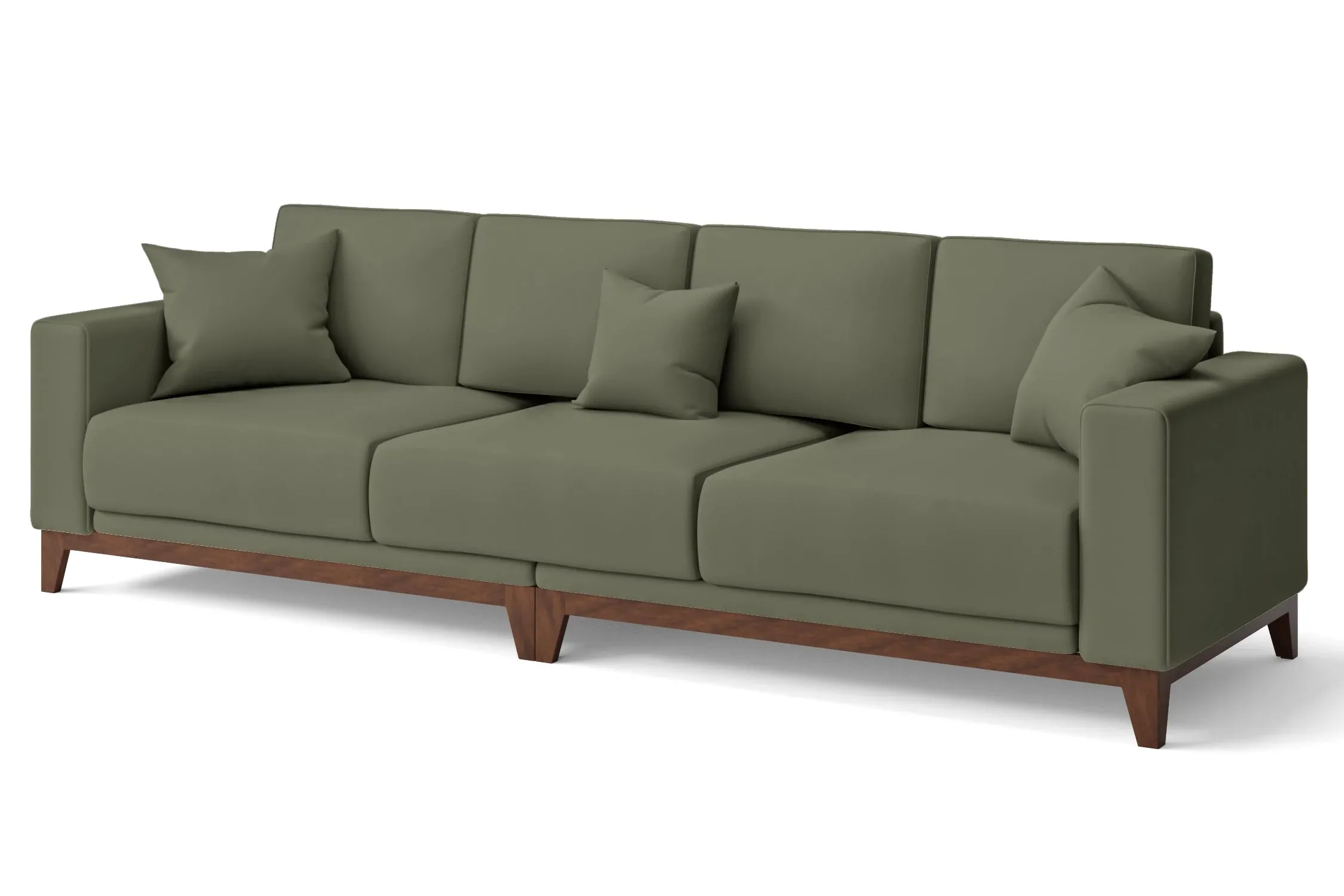 Lucca 4 Seater Sofa Sage Leather