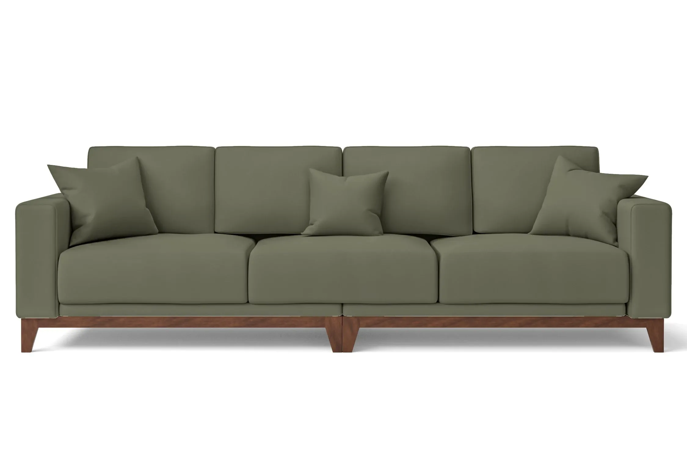 Lucca 4 Seater Sofa Sage Leather