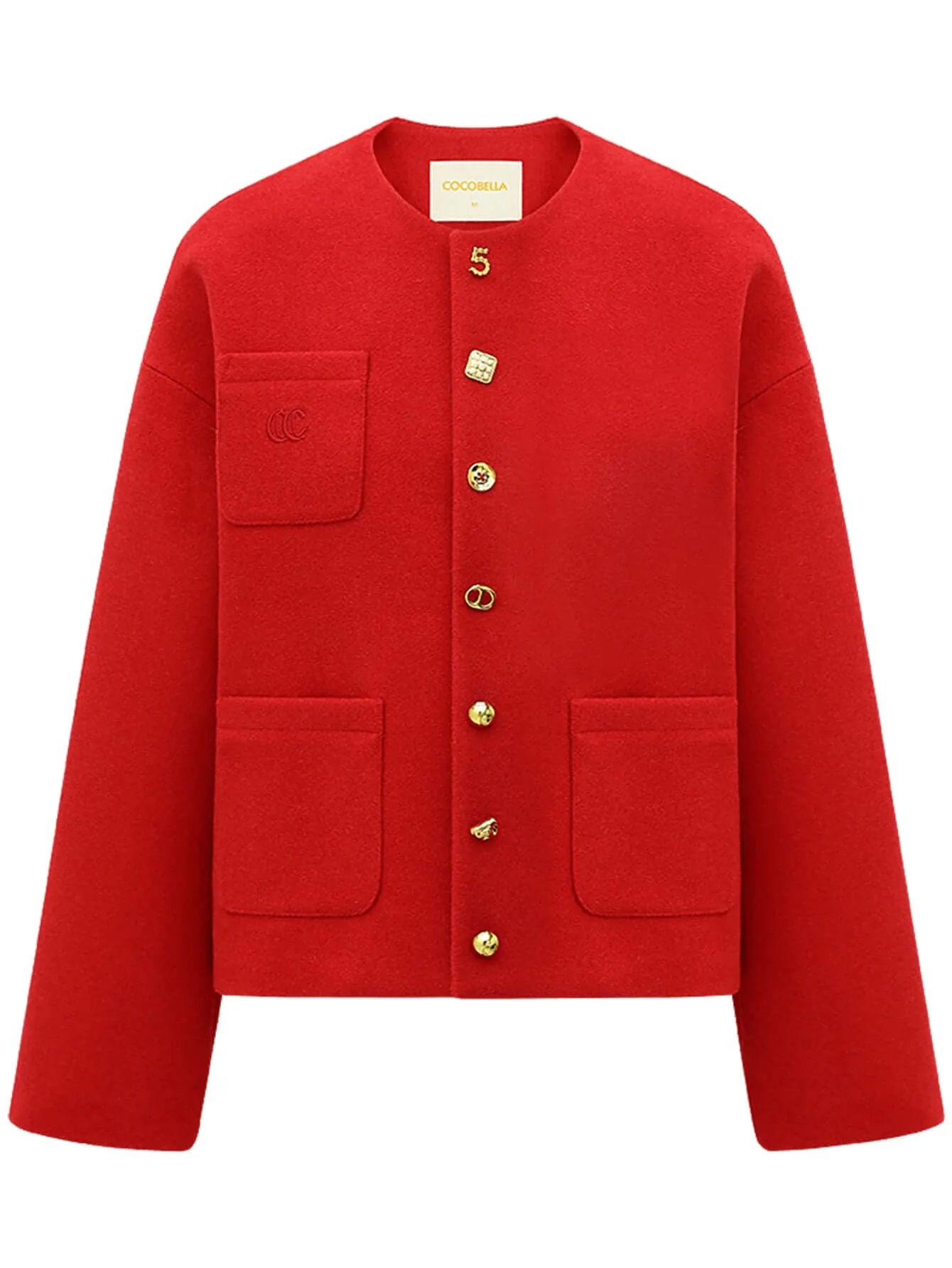 Luxurious Red Woolen Jacket